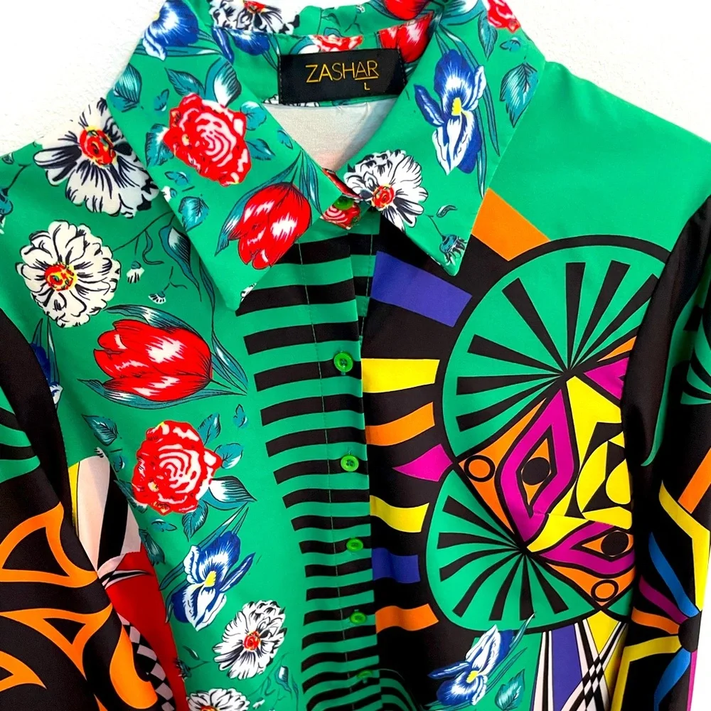Zashar Graphic blouse - Picture 6 of 8